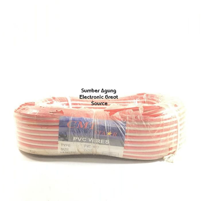 Kabel PVC NYZ 2x30 panjang 80M 80 Meter Merk CMT STAR Serabut Listrik