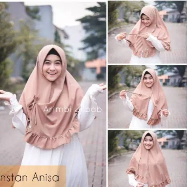 Jilbab Instan Anisa Kriwil/Khimar Tali rempel