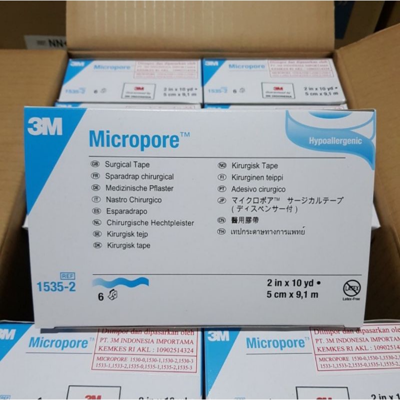 Micropore 3m  Micropore 1/2 inch Micropore 1 inch Micropore 2 inch Plester 3m Medis Plester Luka Surgical Tape 3m Micropore