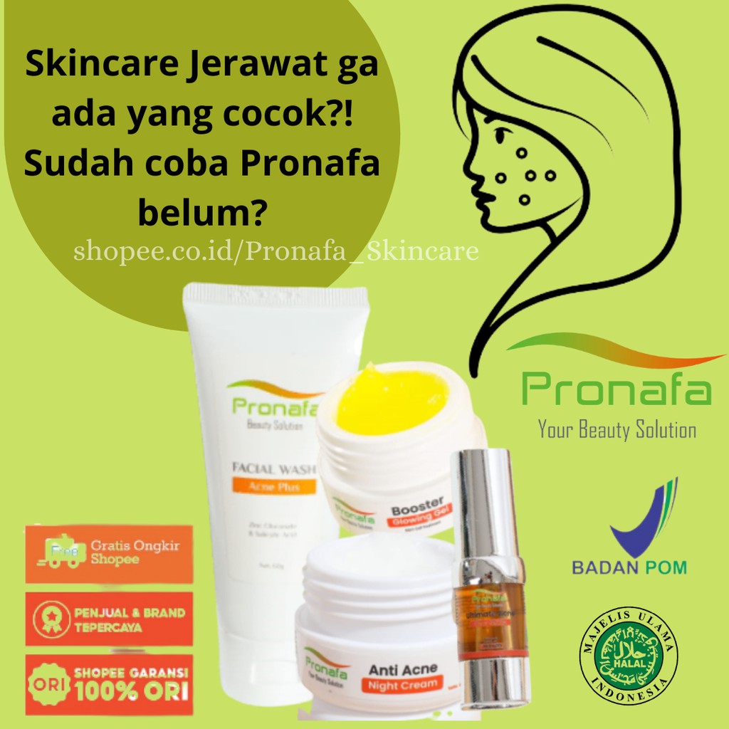 Krim Penghilang jerawat Ampuh BPOM Halal Krim untuk wajah berjerawat dan bekas jerawat Bruntusan Ori