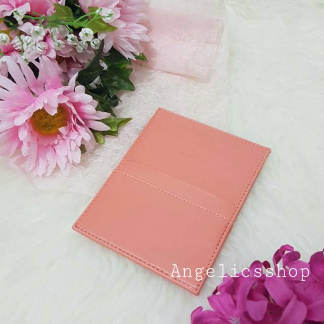 Card holder 12 slot peach / dompet kartu peach / tempat kartu / dompet wanita