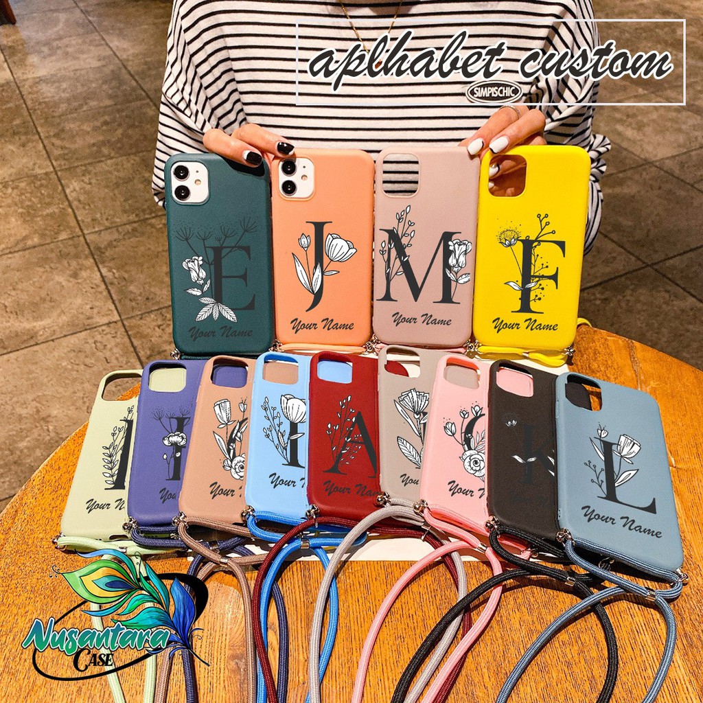 Softcase Slingcase Tali Lanyard Candy ALPHABET Samsung A71 A81 A90 A91 M20 M30s M21 NC5611
