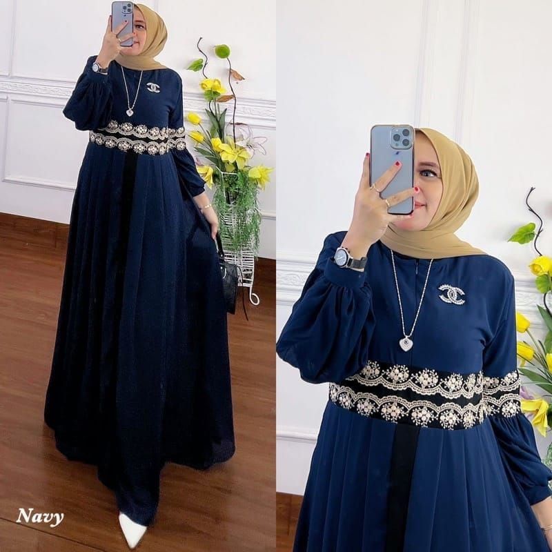 [COD] AISYAH dress // ukuran M.L.XL.XXL // gamis jumbo GAMIS BEST SELLER