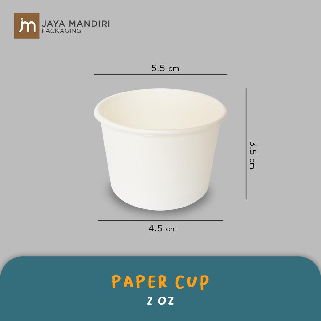 Paper Hot Cup 2OZ / Wadah Ice cream 2OZ / Wadah Kertas 2OZ