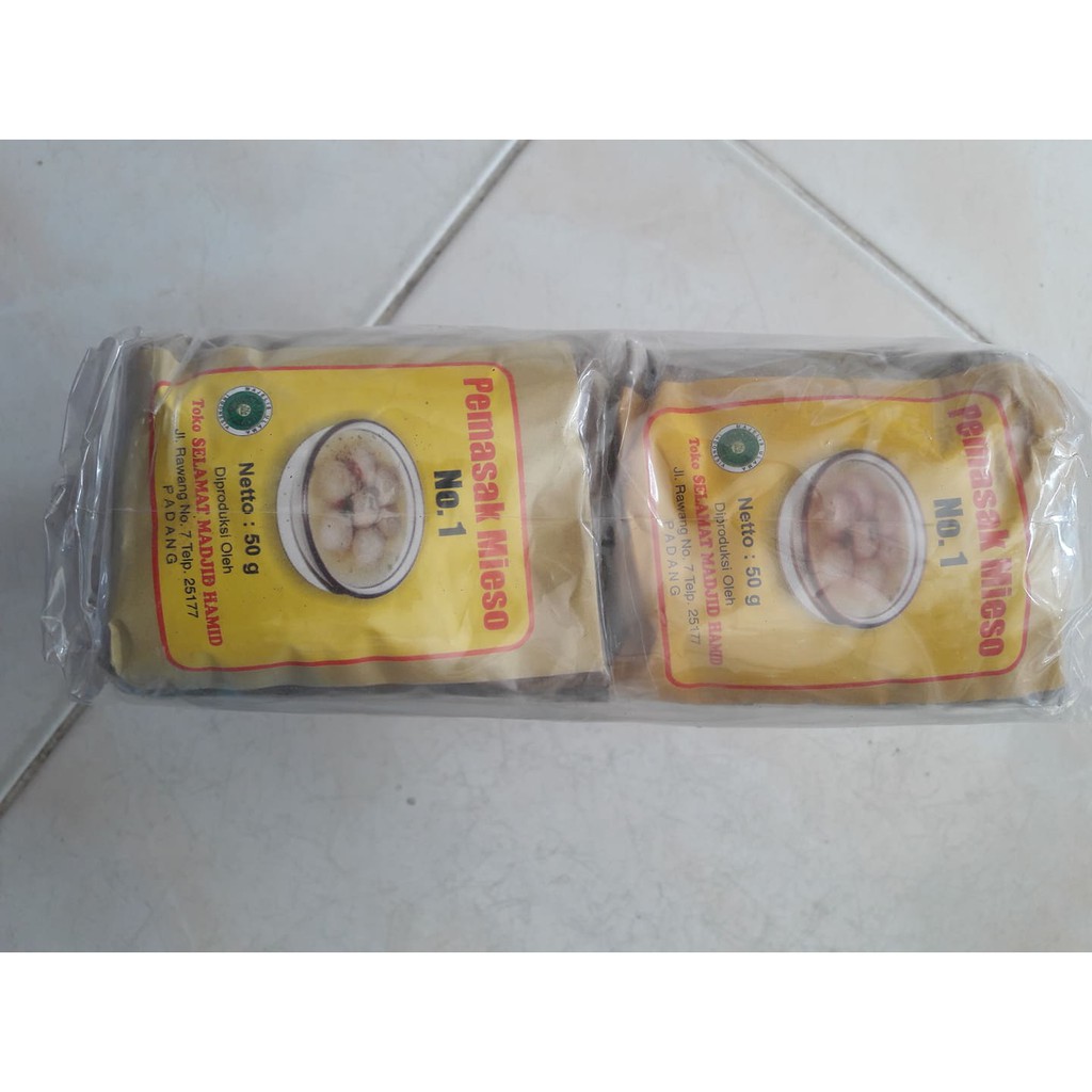 

Bumbu Pemasak Mieso No 1 Selamat Madjid Hamid 50 gram 1 pcs