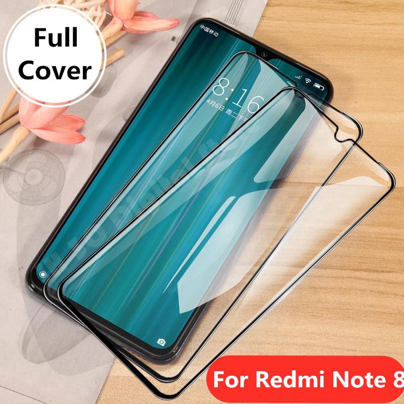 Tempered Glass Pelindung Layar Xiaomi Redmi Note 8 8 Pro Full Cover