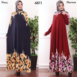  Baju  Gamis  Muslim Wanita Jumbo 4L Jersey  Missbee Murah  