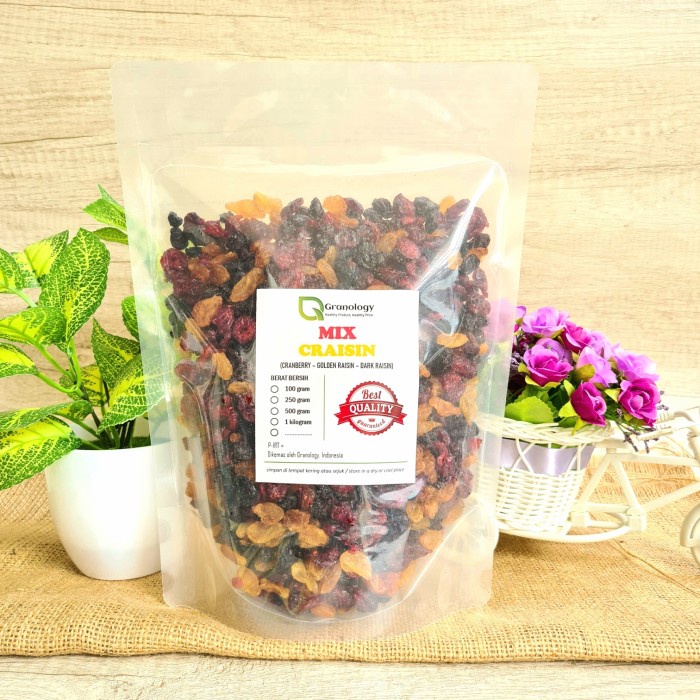 

Mix Craisin 1 kilogram (Cranberry, Dark Raisin & Golden Raisin)