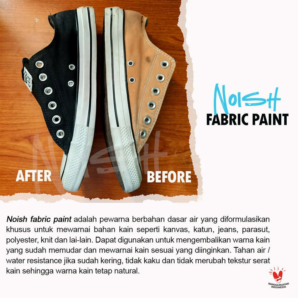 Noish Fabric Paint / Cat sepatu canvas / Repaint sepatu / Cat Sepatu waterbased / Cat kain fabric