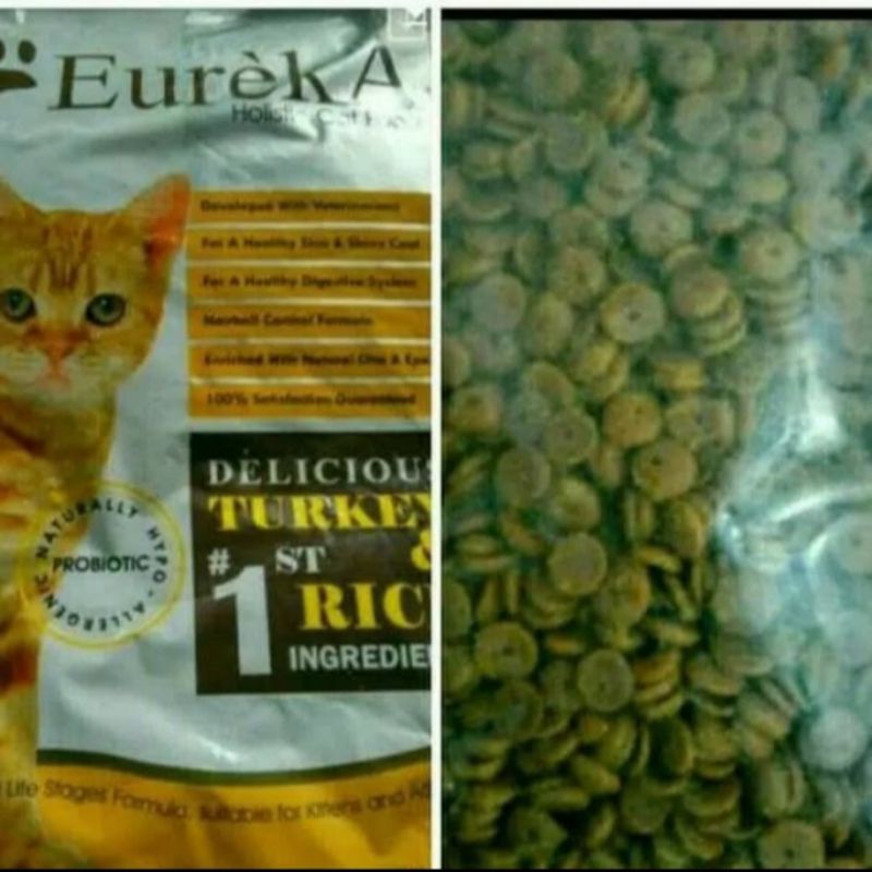 Eureka Turkey Adult Repack 1000gr Makanan Kucing Dewasa