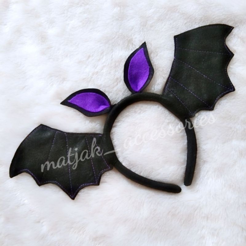 Halloween Bando Kelelawar Bando Tanduk Bando Sayap Bando Vampir untuk Cosplay