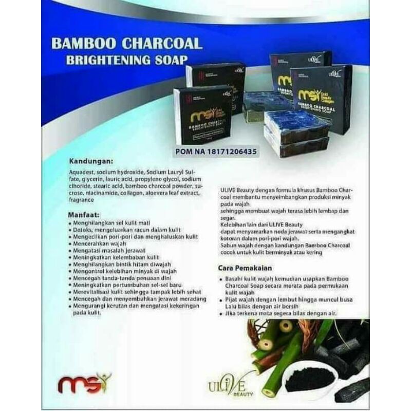 Sabun Bamboo Charchoal MSI Ori