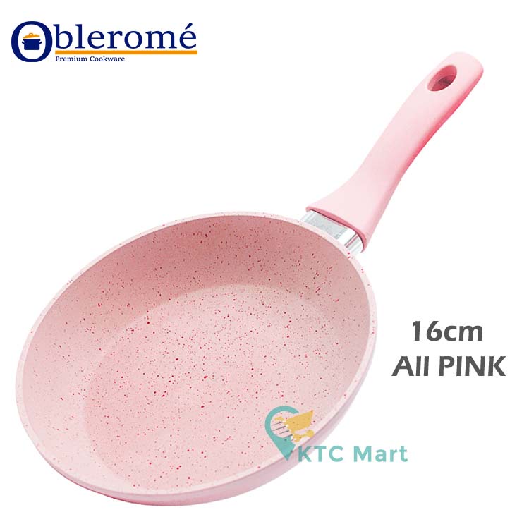 OBLEROME - Granite Frypan Mini Anti lengket Marble TERLARIS Premium Cookware | Penggorengan