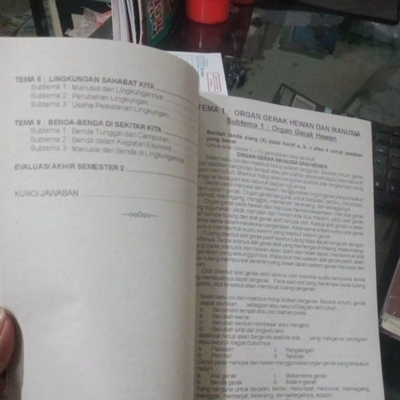 buku pintar ulangan tematik SD 1,2,3 4,5,6 (16×24)