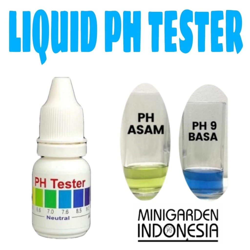 LIQUID PH TESTER CAIR drop tetes 15ML cairan tes kandungan asam basa - PACKING BUBBLE