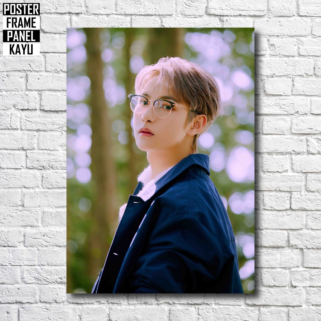Poster NCT U Renjun From Home Resonance Part 1 Frame Kayu Solid A4 RJN003