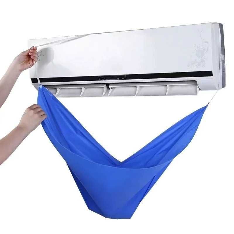 Plastik AC Cover Untuk Cuci Air Conditioner Cleaning Cover AC Waterproof