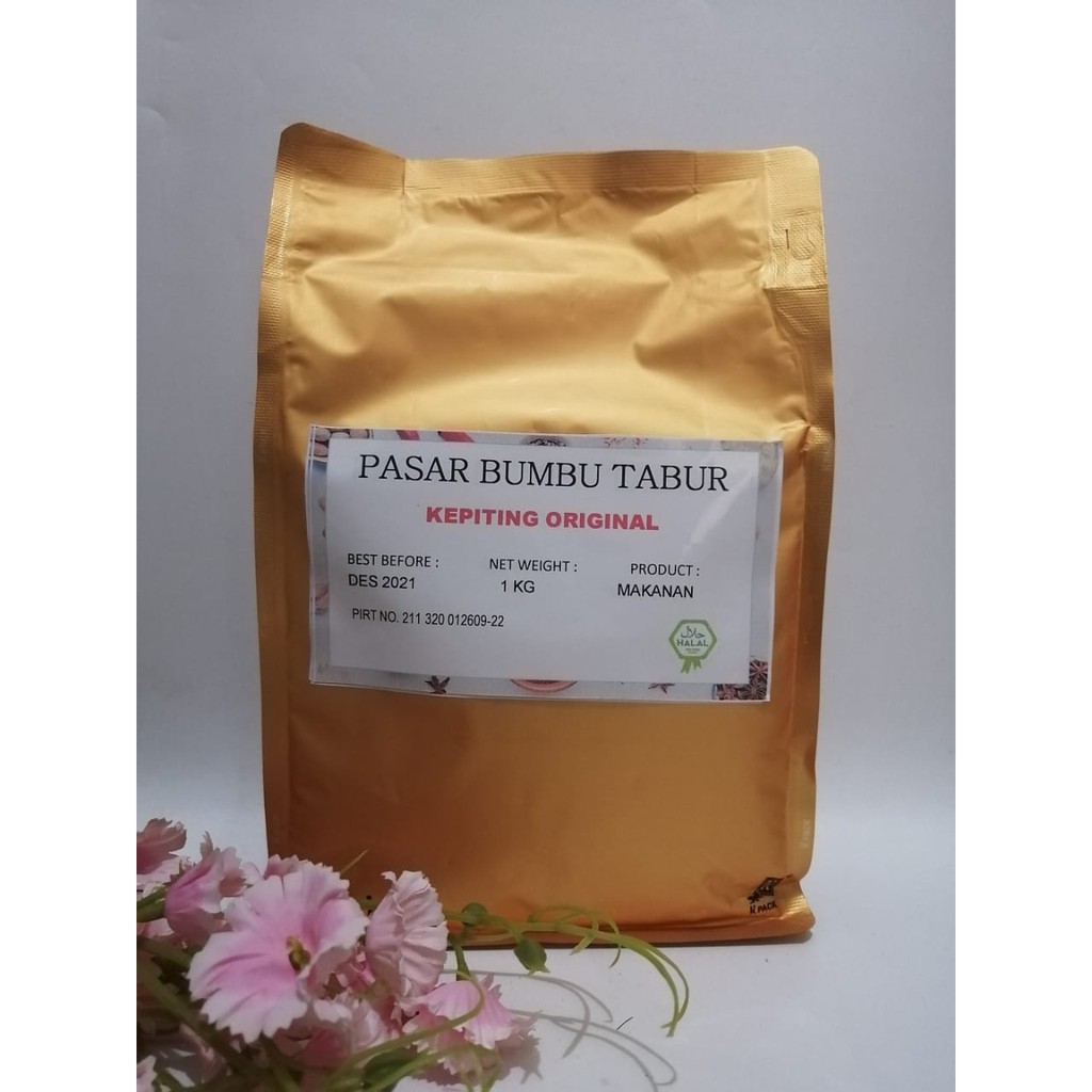 

BUMBU TABUR KEPITING ORIGINAL 1 KG BUBUK MAKANAN ENAK MURAH HALAL