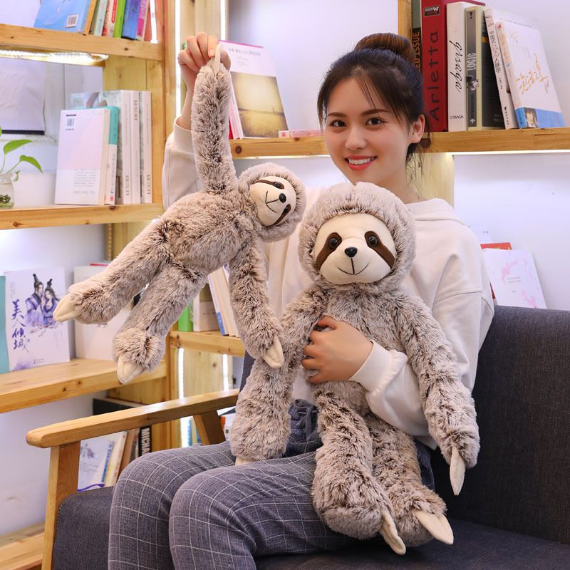 50/70cm Sloth Boneka Plush Stuffed Toy Animal Sloth Soft Doll Kids Toy Gift Mainan