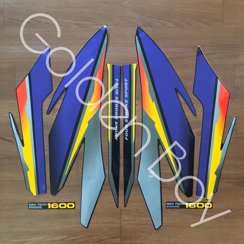 Striping Honda Gl Pro 97 Striping GL Pro 1997 Sticker Honda Gl Pro 97 Striping GL Pro 1997 Stiker Ho