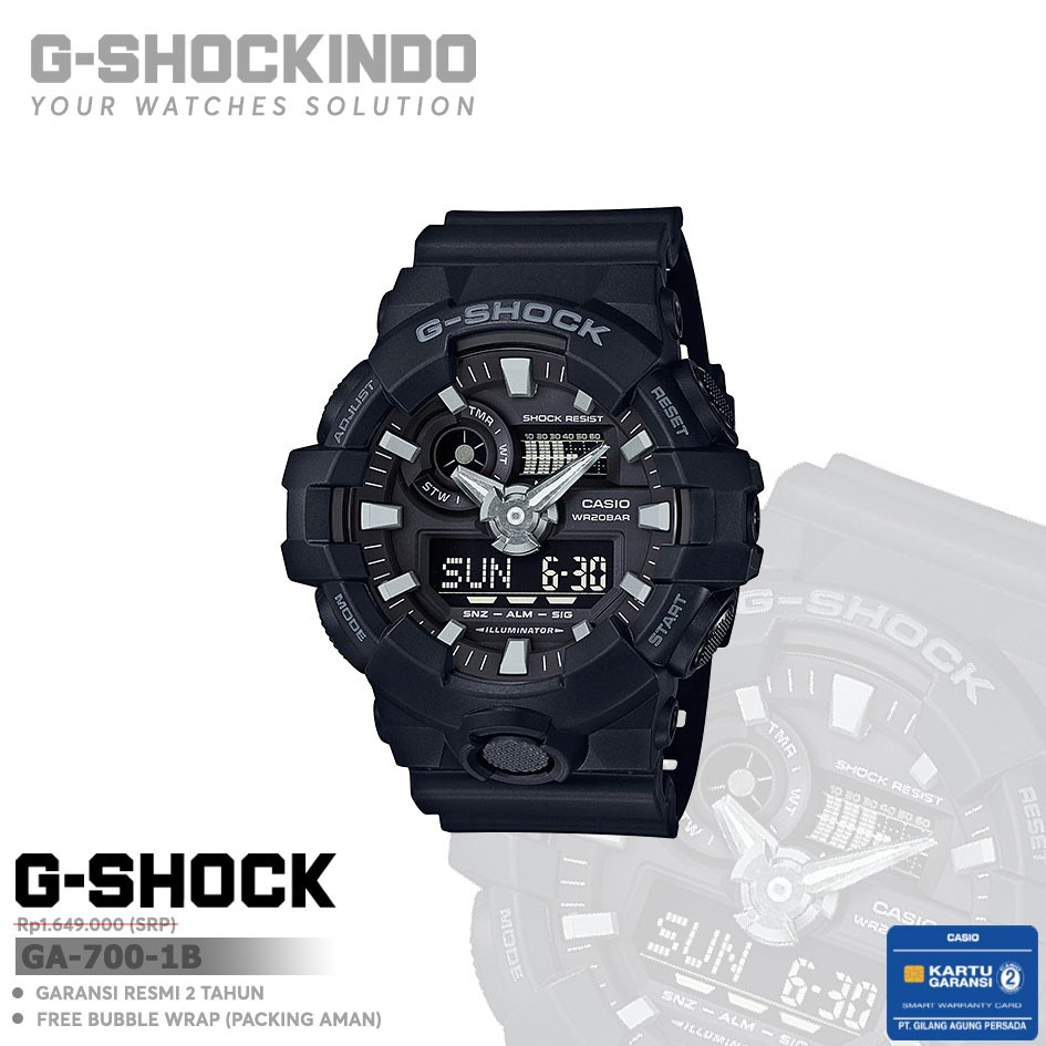 Casio G-Shock GA-700-1B / GA-700-1BDR Original