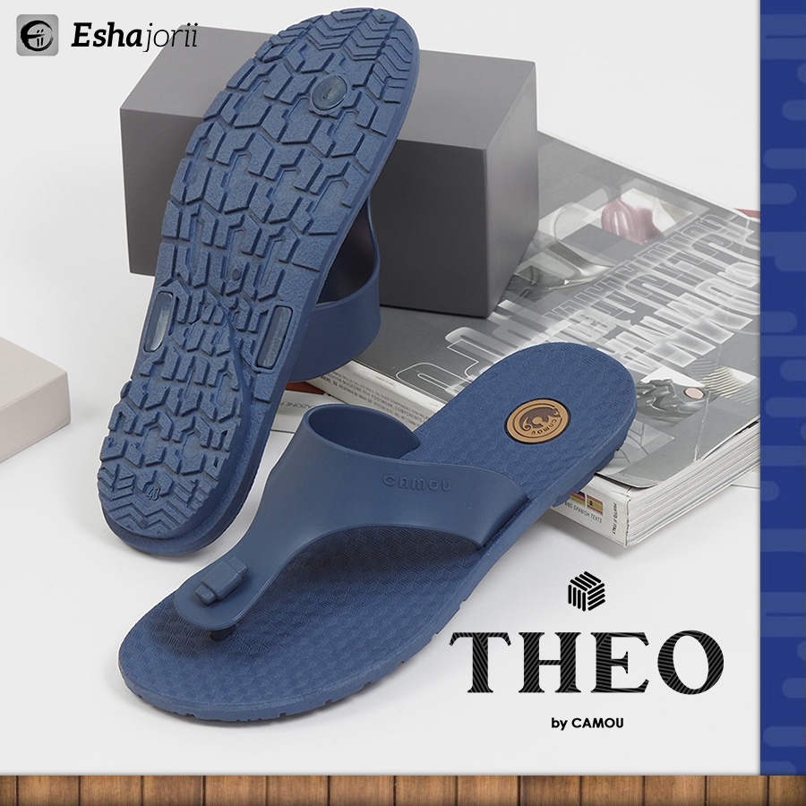 NEW Sandal Jepit Pria Original Karet Anti Slip Casual Eshajorii CAMOU THEO