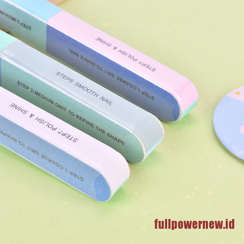 【COD】3Pcs 7in1 Finger Toe Nail File Buffer Shiner Manicure Pedicure Polishing Sanding