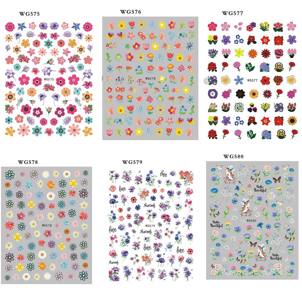 AUGUSTINA Agustina Dekorasi Nail Art DIY Tahan Air Halus Manicure Decals