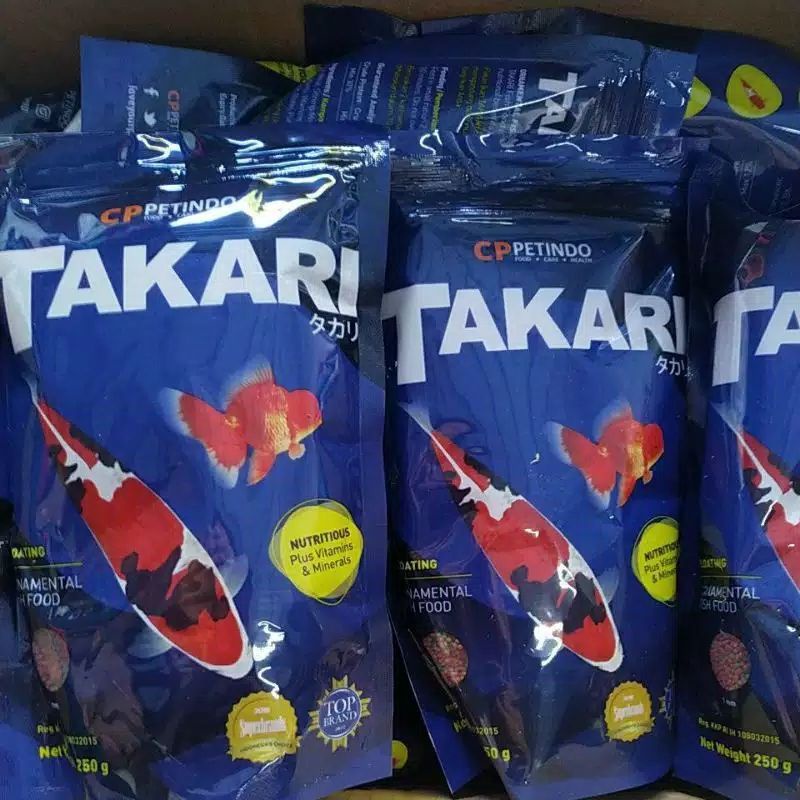 MAKANAN IKAN HIAS TAKARI FISH FOOD 1 MM 100GRAM 250GRAM PELET IKAN TAKARI 100 GRAM 250 GRAM