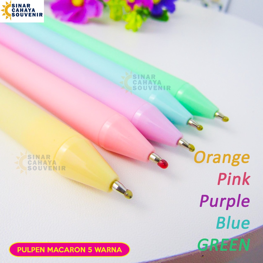 

Pulpen Cetek Makaron Macarons Tinta Hitam Alat Tulis Kantor Unik Lucu Ballpoint Pen Stationery