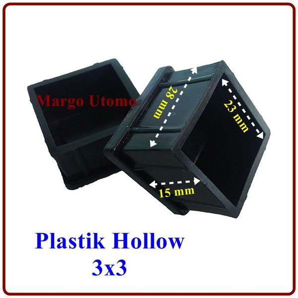 Langsung Order Kaki Rak Besi Holo Hollow 3x3 Plastik  Diskon