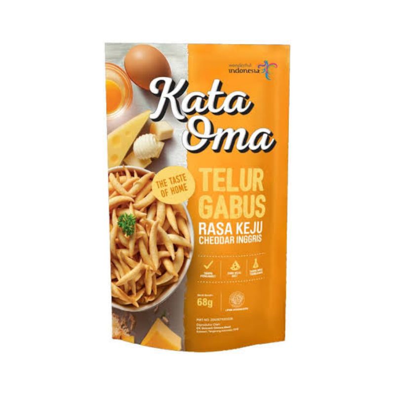 

Kata Oma Telur Gabus Rasa Keju 68 gr