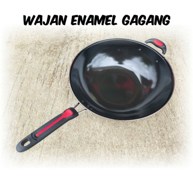 Wajan Gagang Enamel