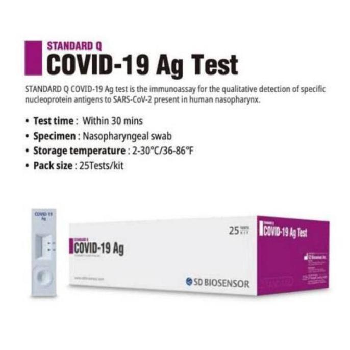 Ready Stock Swab Antigen Rapid Tes Sd Biosensor Standar Q Ag Akl Majdinafhi