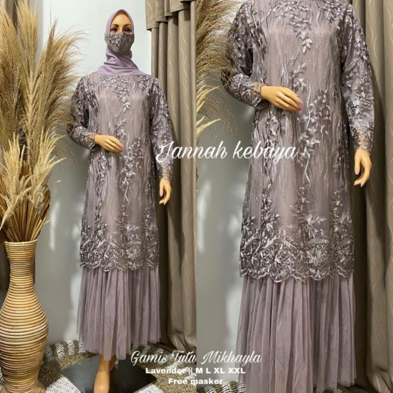 KEBAYA REAL PICT/BISA COD/GAMIS TUTU MIKAYLA/BY JANNAH