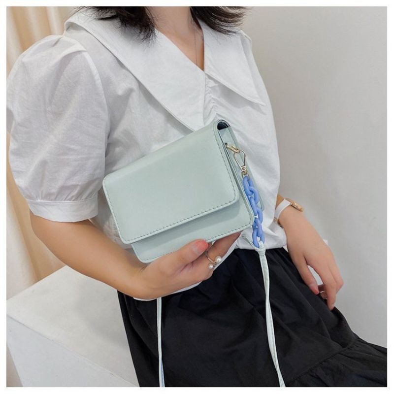 Bundara.id Ta-1142 Tas wanita selempang mini kotak satchel import