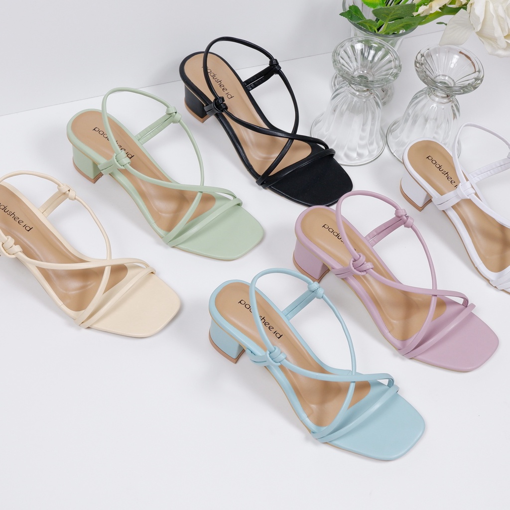 Padushee.id - nikita sandal heels tali wanita 5 cm