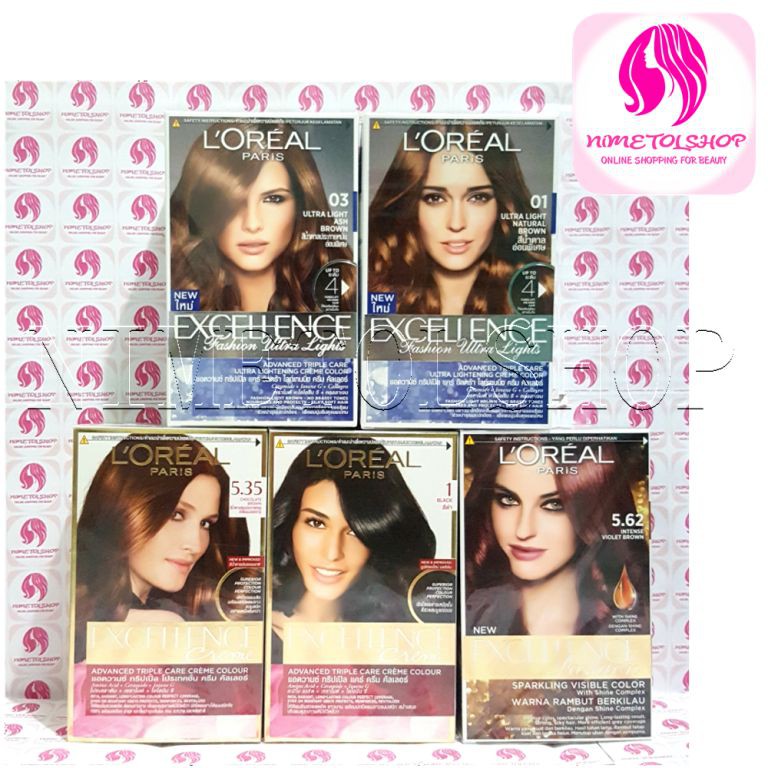  LOREAL  Paris  Excellence Hair Color L oreal  Cat Warna  