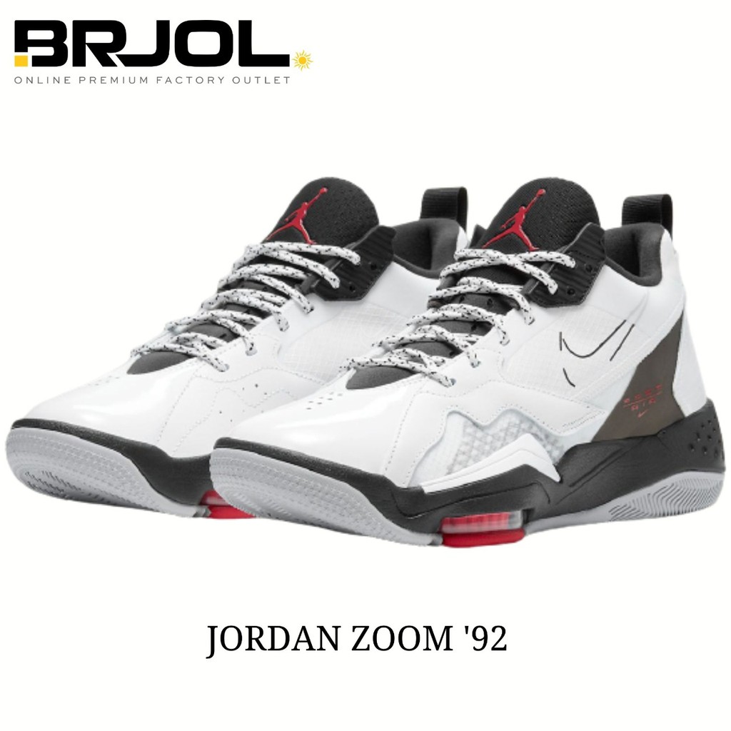 SEPATU BASKET PRIA ORIGINAL NIKE JORDAN ZOOM '92 CK9183106 PUTIH MERAH