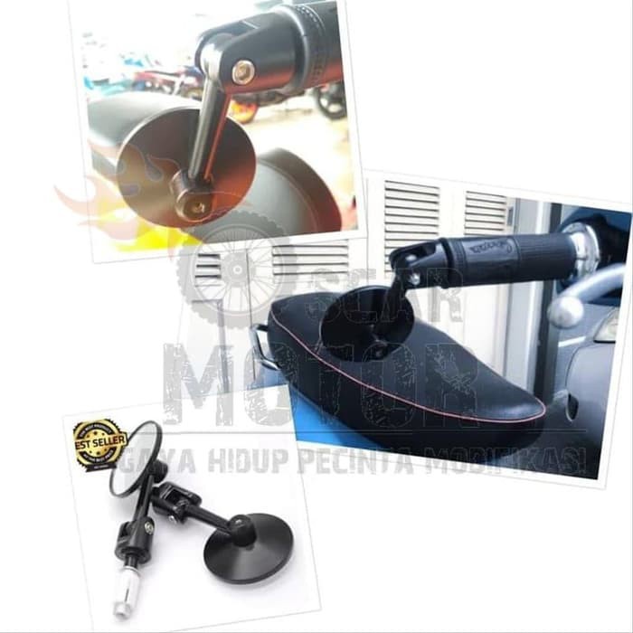 SPION JALU BULAT LIPAT BAR END MINI TEKUK NMAX PCX ADV AEROX VARIO 07E  0 Ulasan motor motor