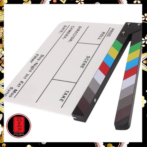 Profesional Clapper Board Colorful Acrylic