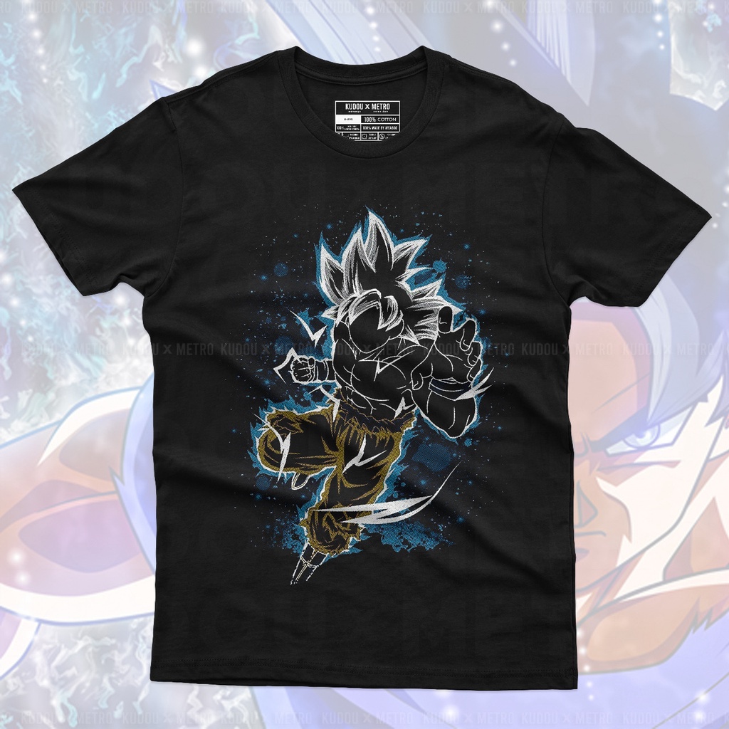 Kaos Goku Final Ultra Instinct Black Anime Manga Dragon Ball Unisex