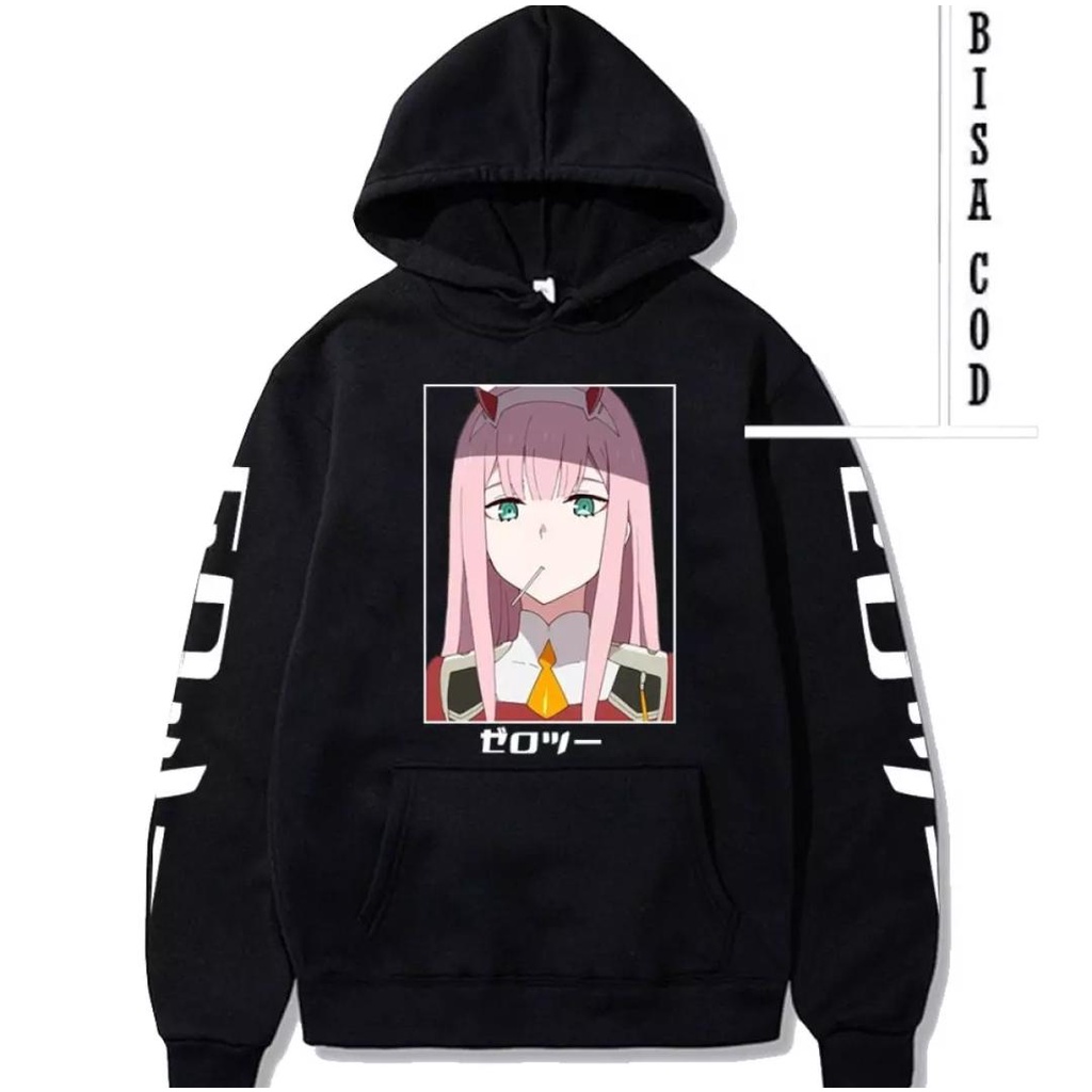 hoodie sweater anime wanita zero two darling in the franxx