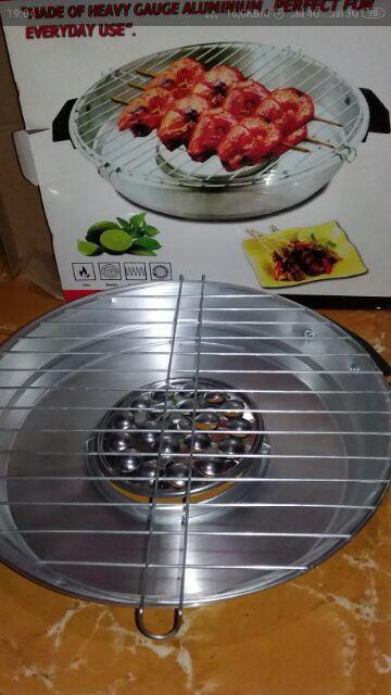 Pemanggang Sosis Dan Sate Roaster Memutar Grill Pan Serbaguna