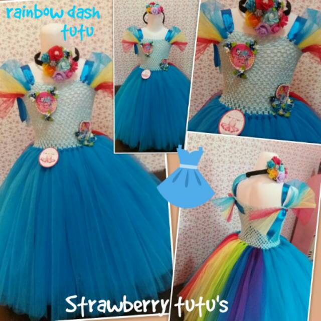 Dress tutu rainbow dash