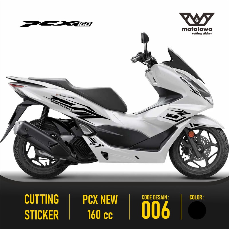 Cutting Sticker PCX 160 - Aksesoris Motor Stiker Striping Honda PCX 160 cc Skotlet Sticker Lis Varia