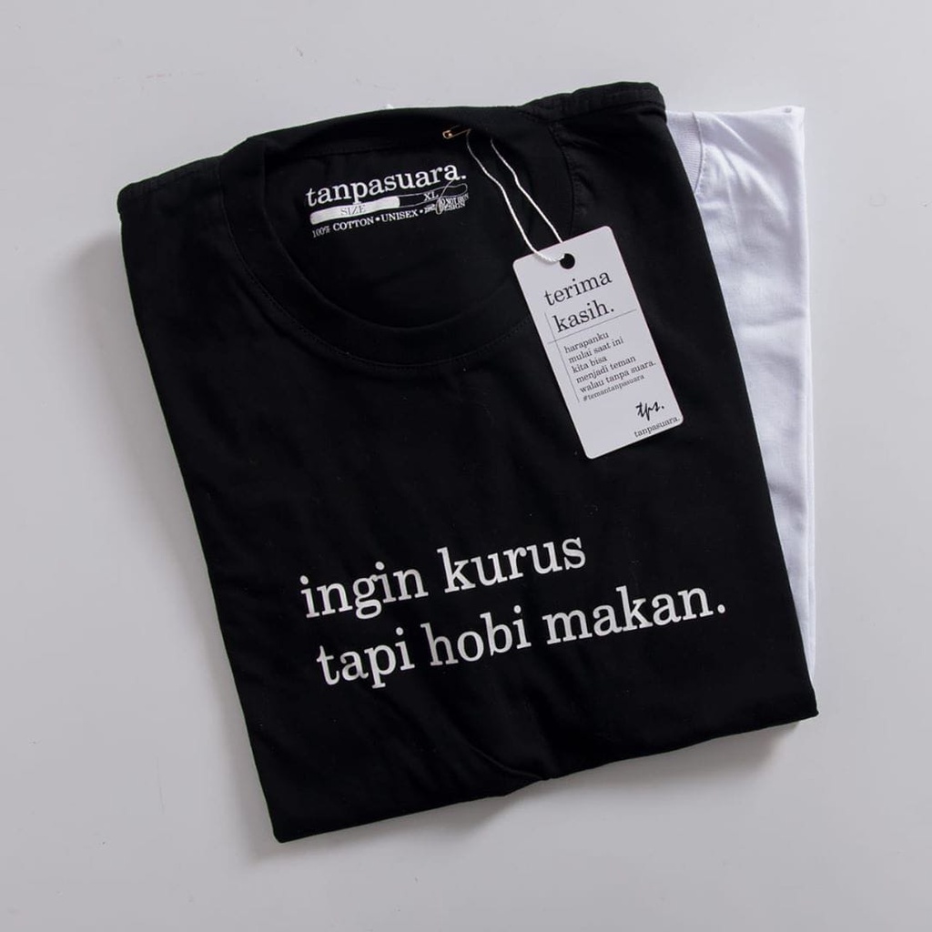 KAOS DISTRO tumbller&quot;INGIN KURUS TAPI HOBI MAKAN&quot;