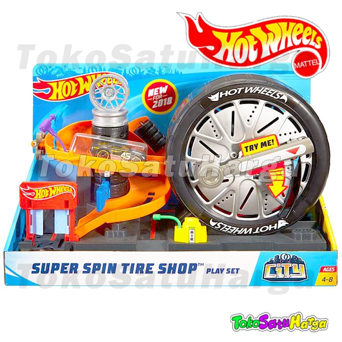 super spin tire shop hot wheels