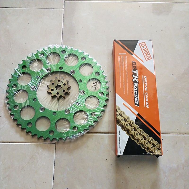 Gear Set Rantai KLX 150 Aluminium 520H