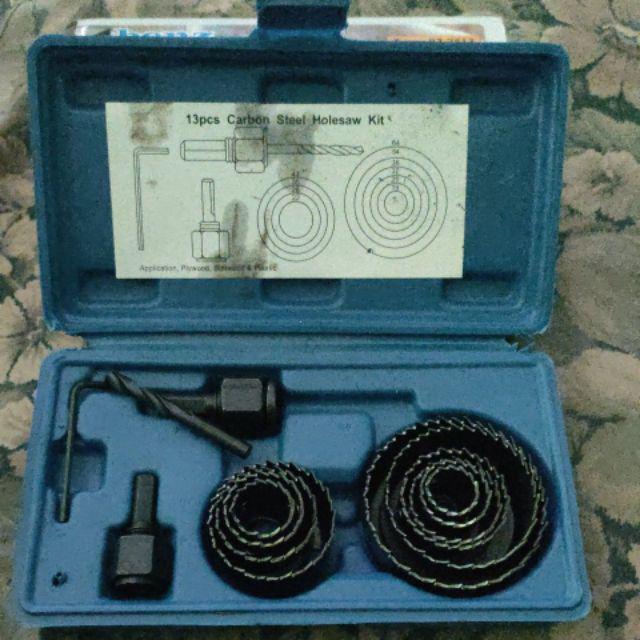 Hole Saw Set Holesaw Mata Bor 13 Pcs Pelubang Pipa Hidroponik